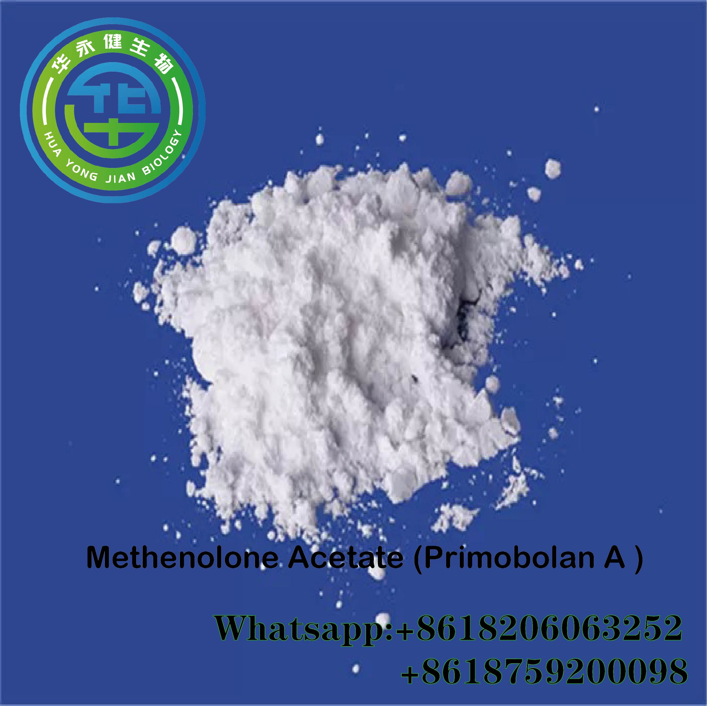 Raw Powder Methenolone Acetate CAS 434-05-9 Steroids for Muscle Gain Repeat Order with Fast Delivery to Brazil Safely