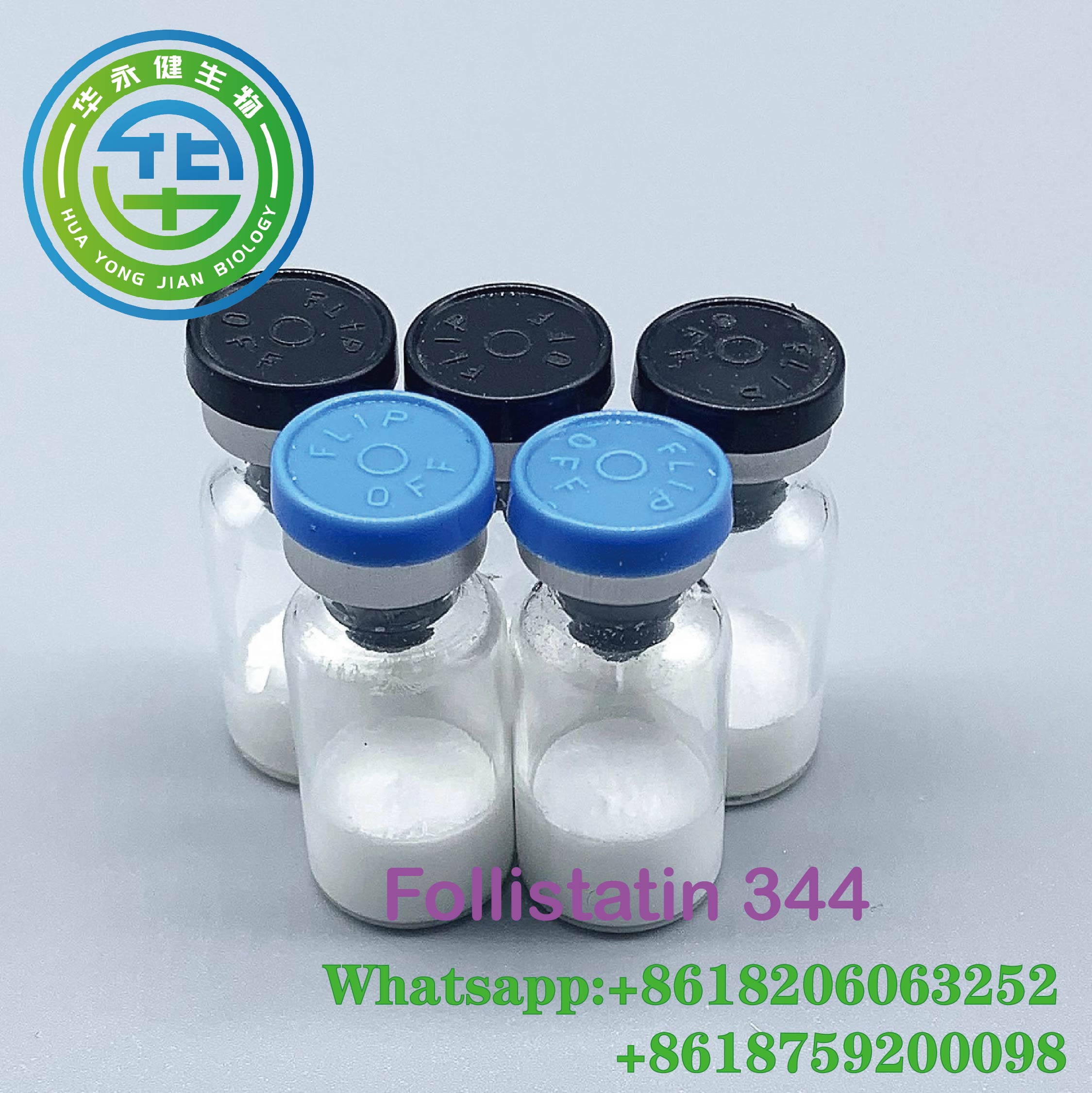 China Factory Direct Supply Human Growth Hormone CasNO.80449-31-6 1mg/vial white Peptides Follistatin 344 