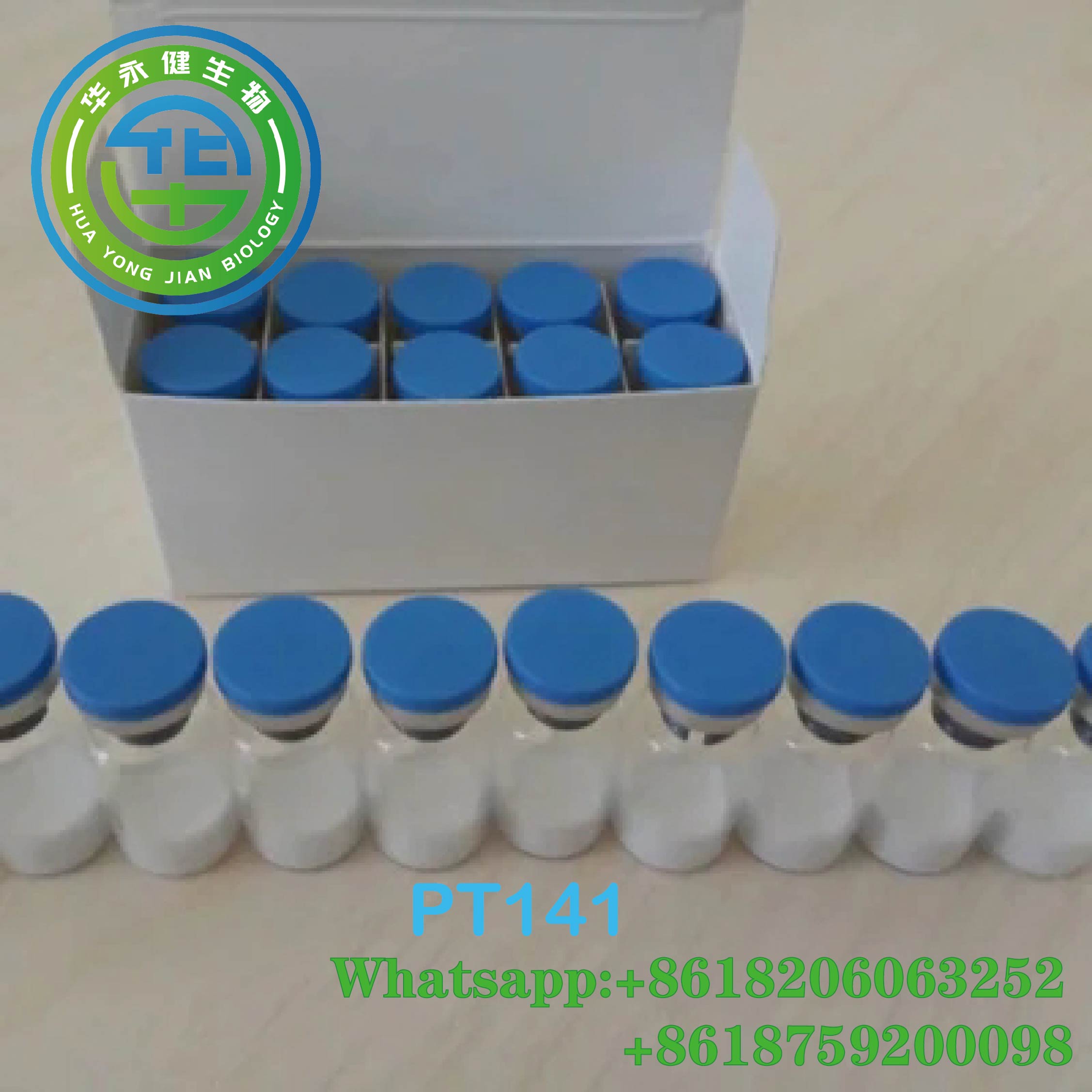 99% Purity Injectable Peptide Powder PT141 with Min for Bodybuilding Muscle Building