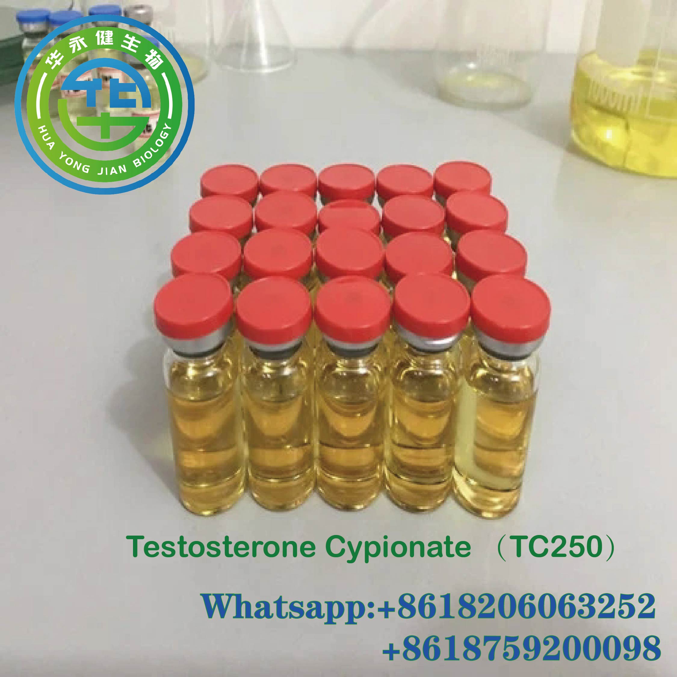 Test Cyp 250mg/ml Semi Finished Oil Testosterone Cypionate Powder For Bodybuilding CasNO.58-20-8 