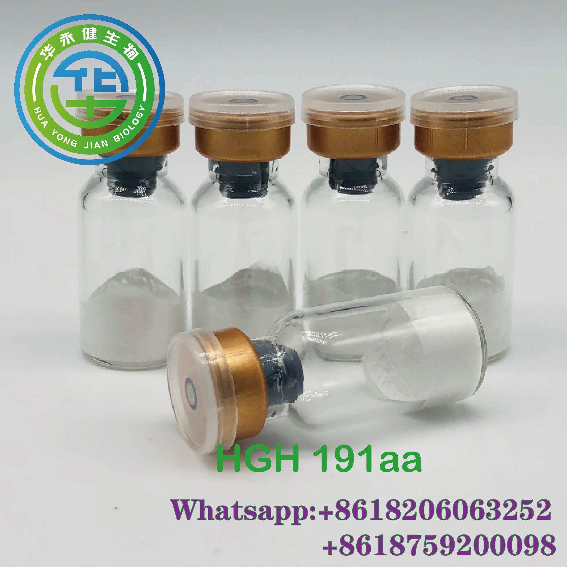Human Growth Hormone Peptide 100iu Blue top grade with Blood Test Result Report HGH 191AA 