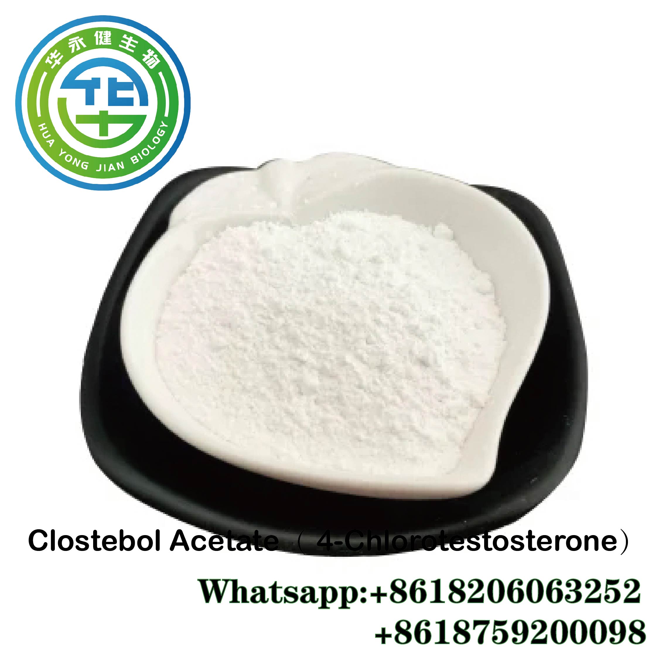 Top Grade 4-Chlorodehydromethyltestosterone Hormones Powder Raw Steroids Cas 855-19-6 for Bodybuilder 100% Shipping Guarantee