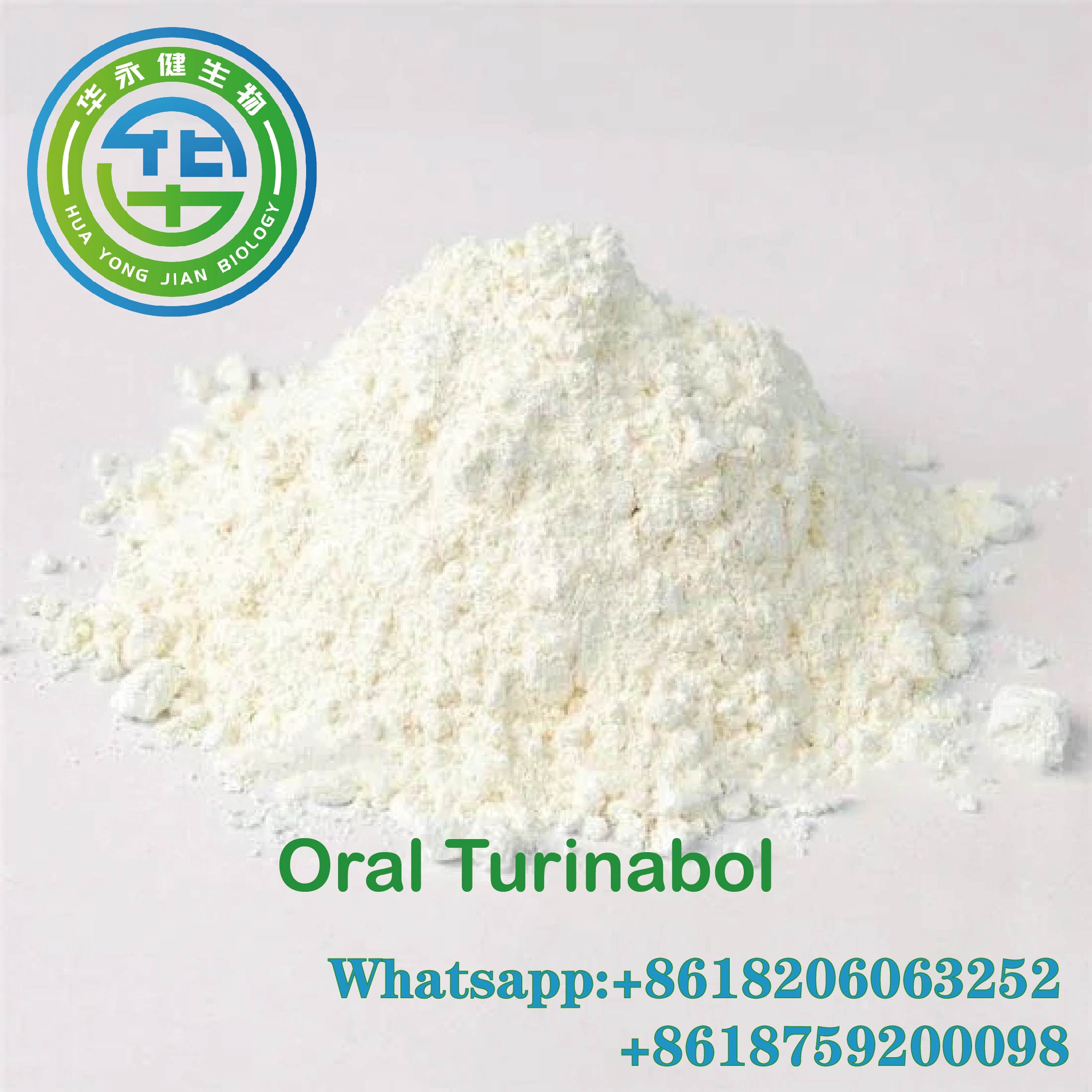 Positive Anabolic Steroid Oral Turinabol Raw Powder 4-Chlorodehydromethyltestosterone CAS: 2446-23-3