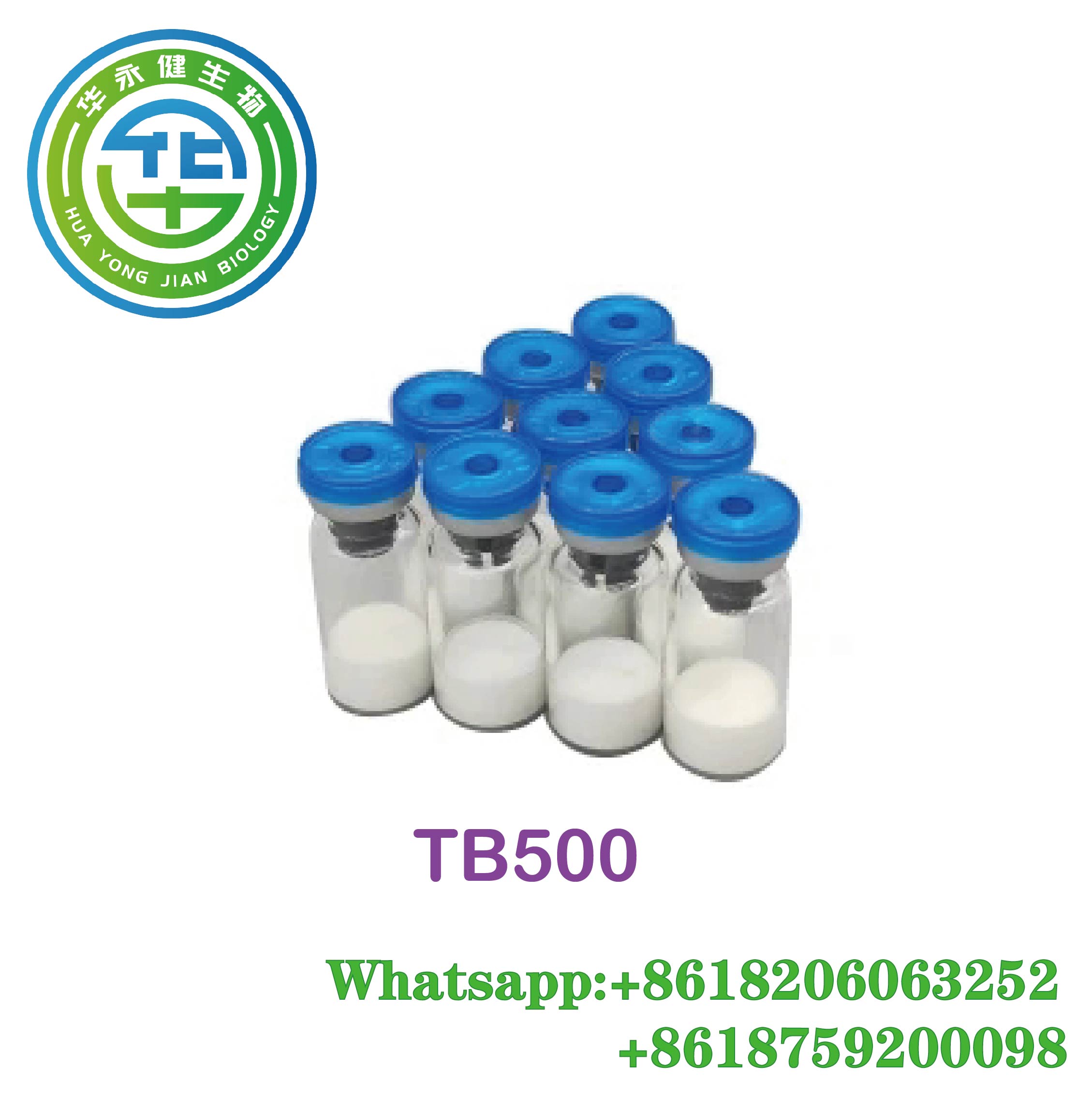 Protein Peptide Hormones TB500 for Weak Human Body Stronger 2mg/vial White Powder