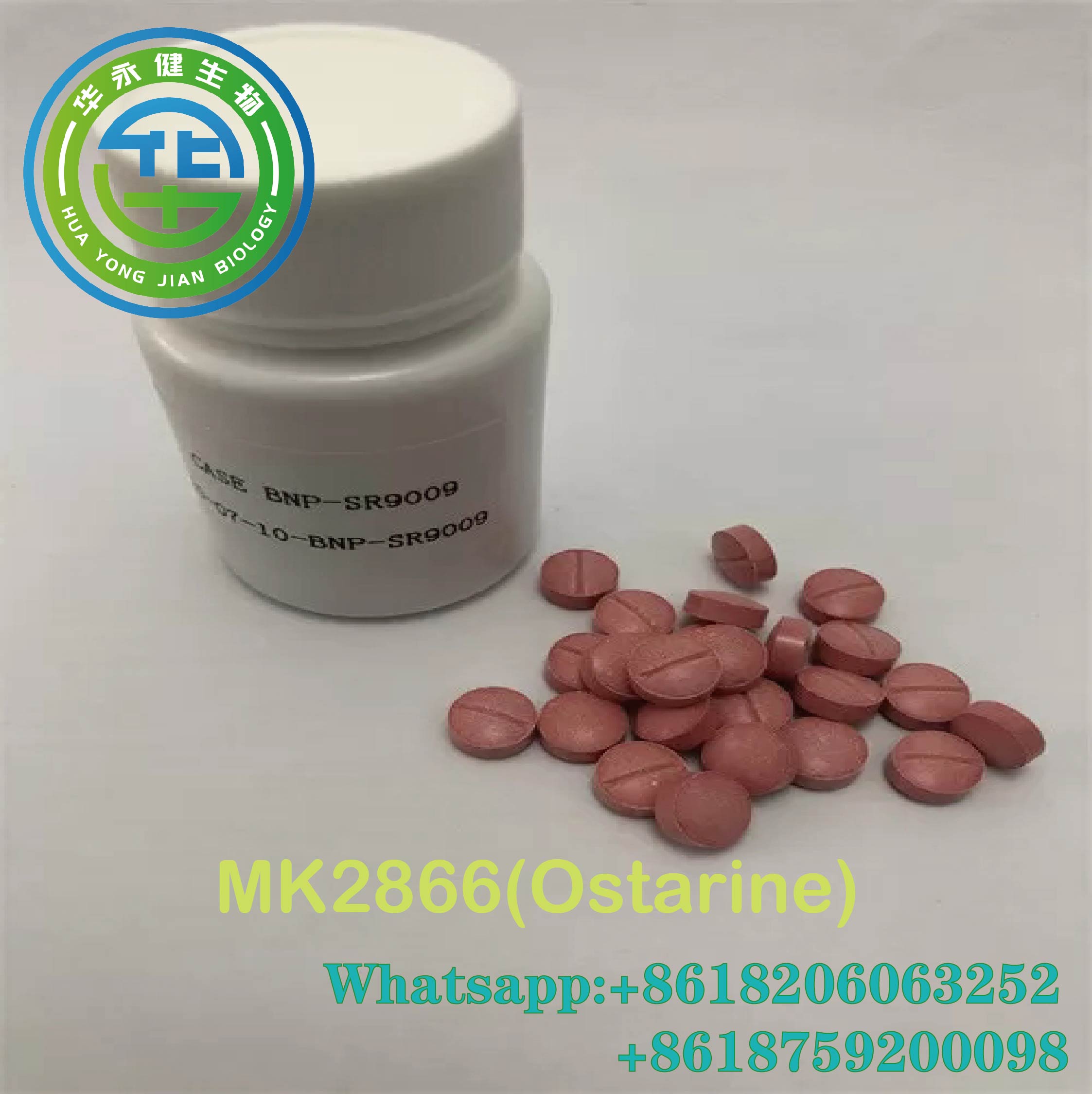 MK-2866 10mg Raw Steroid Powders  Ostarine 100pills/bottle Enobosarm CAS 841205-47-8 For Huge Muscle