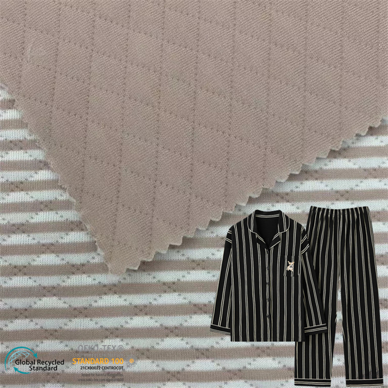 Stripes Brushed Polycotton Blended Fabric for Hoodie, T Shirt, Polo Shirt, Neckwear, Napkin, Bedspreads Eco-friendly
