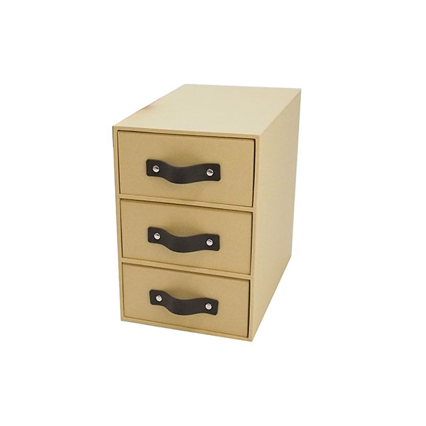 A4 Desktop Office Organizer Cardboard Carton Paper Document File Storage Box With Handles Lid