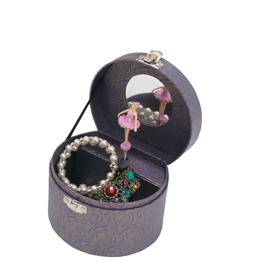  Custom Half Round Shaped Paper Musical Jewelry Box For Lover 