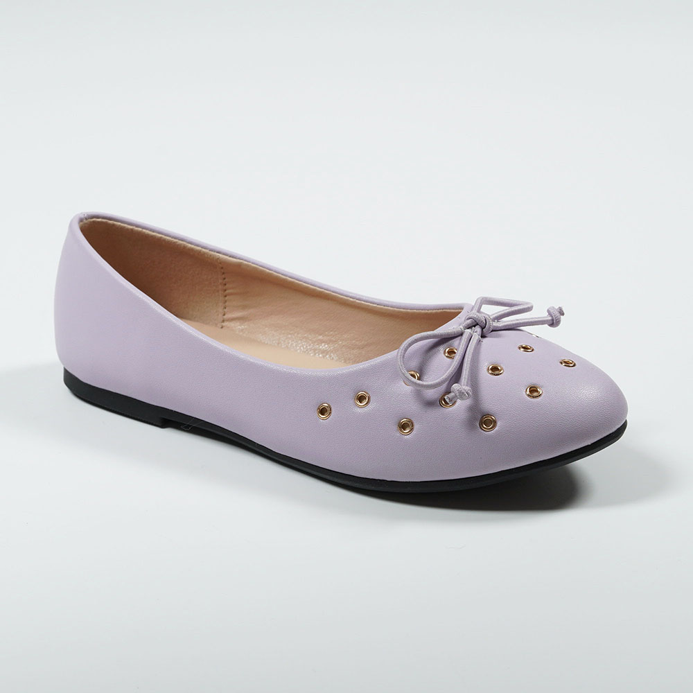 Yidaxing Lilac Breathable Lady Ballet Flat Shoes