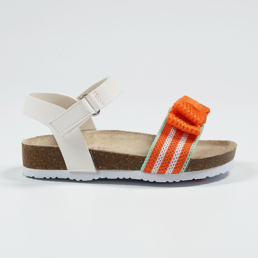 Leather and Fabric Strap Kids Casual Outdoor Sandals