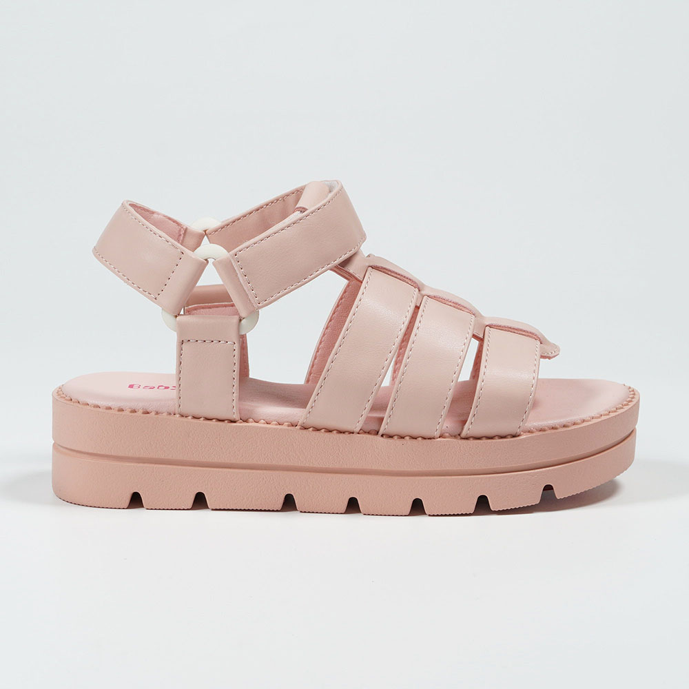 Summer Cool Solid Color Platform Flat Casual Sandals