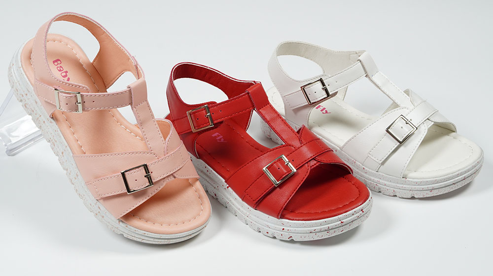 Solid-Color-Upper-Adjustable-Buckle-Fashion-Athletic-Style-Sandal-Shoes-for-Girls-YDXZ395B-3