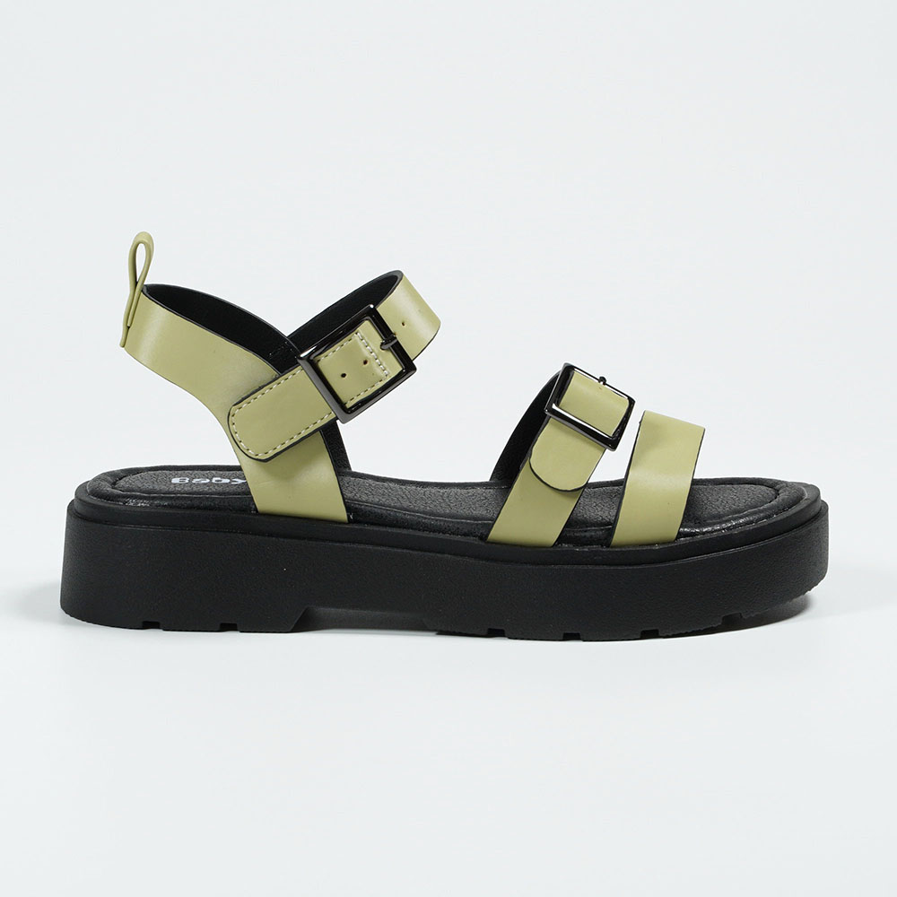Light and Simple Ladies Black Platform Casual Outdoor Sandals