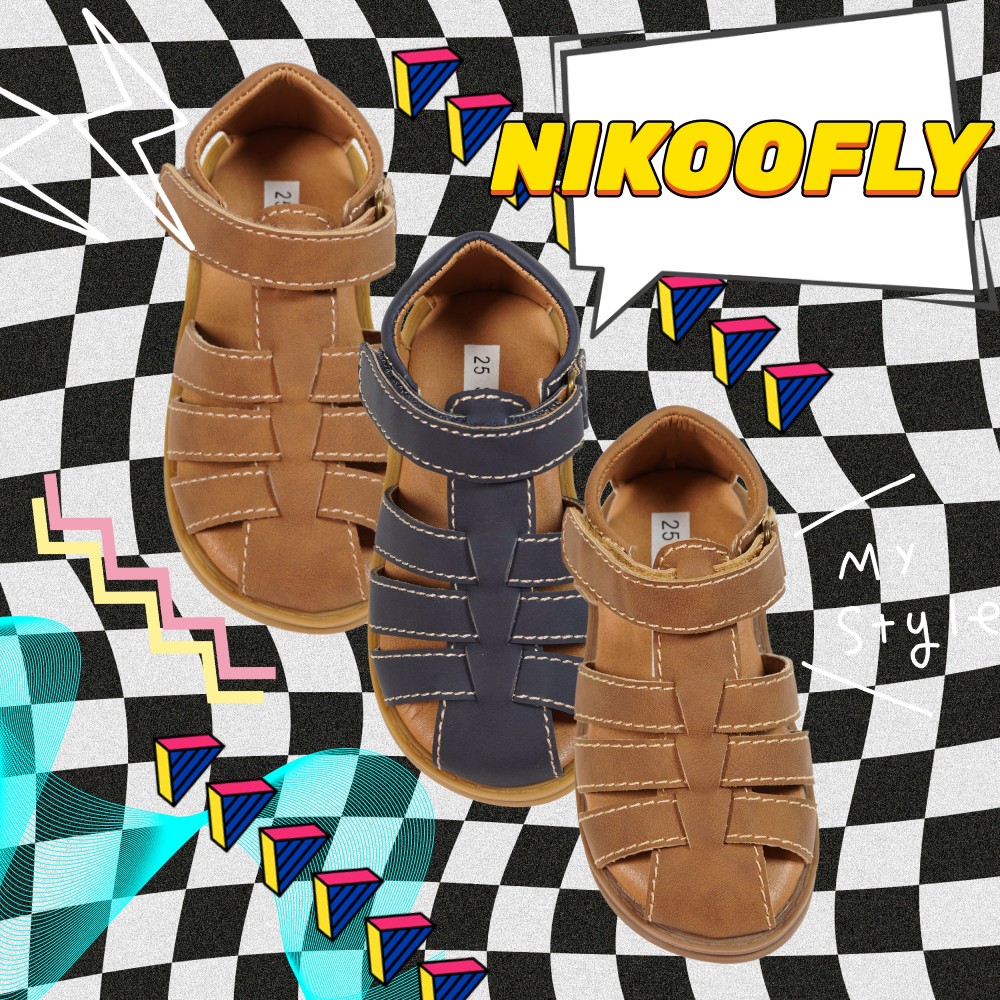 Boys-Navy-Caged-Sandals-Hot-Selling-Summer-Velcro-Sandals-for-kids-YDX0565B-2-NIKOOFLY-SHANTOU-YIDAXING