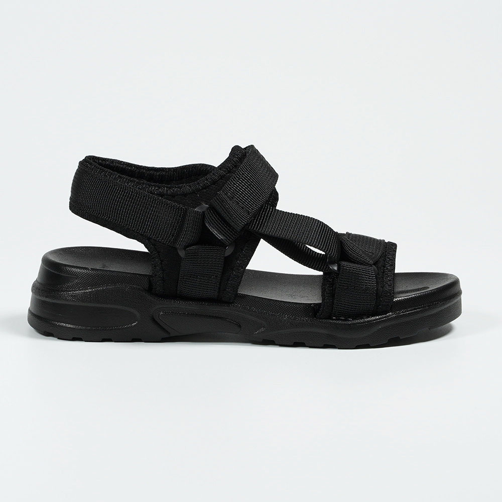 High Quality Black Velcro Sport Casual Sandals
