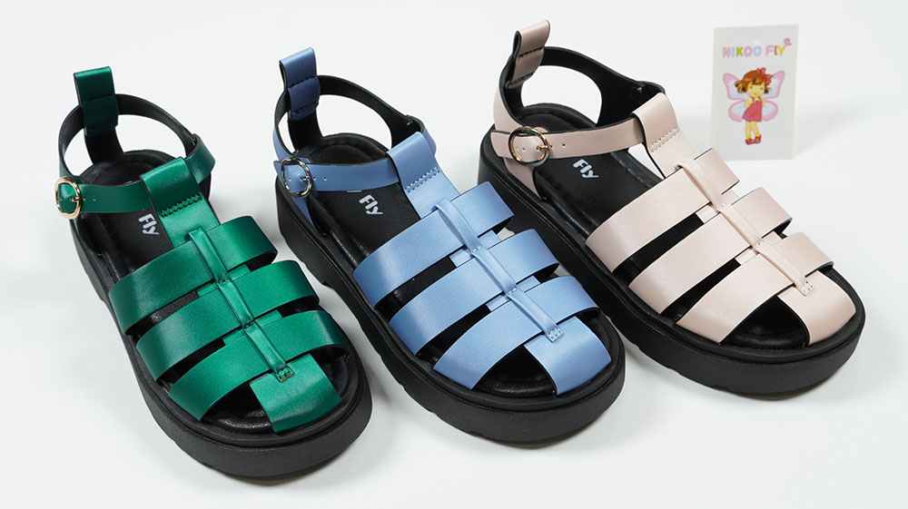 Emerald-Green-Breathable-Roman-Style-Close-Toe-Platform-Sandals-YDX2310-5