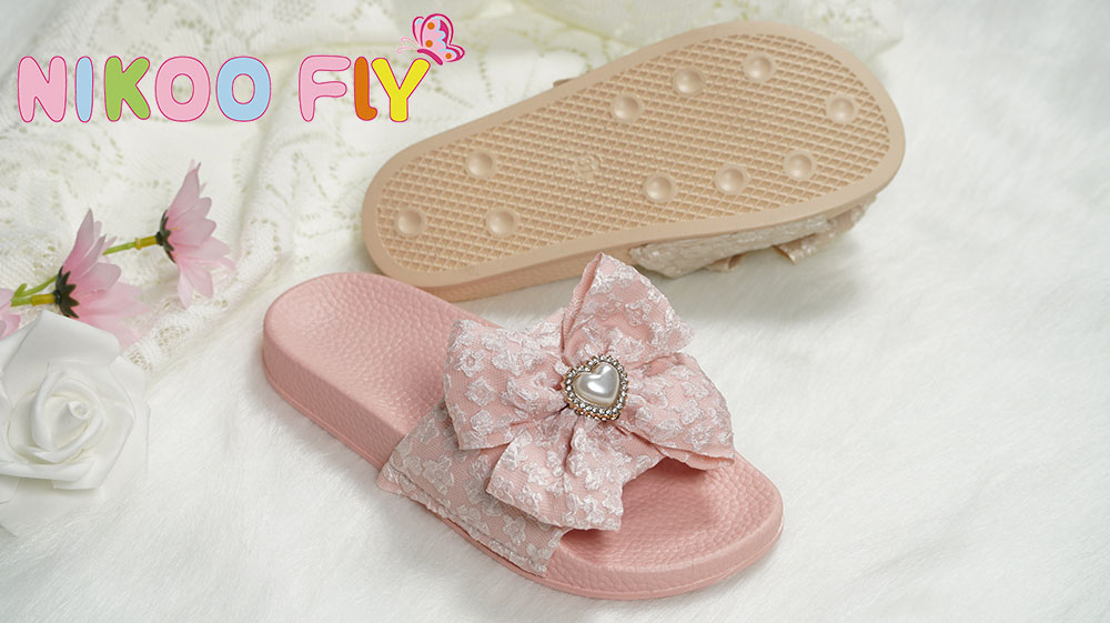 Nikoofly-Pretty-Ladies-Pink-Fabric-Bow-Bedroom-Slippers-EVA-Non-slip-Outsole-NMD8010A-2