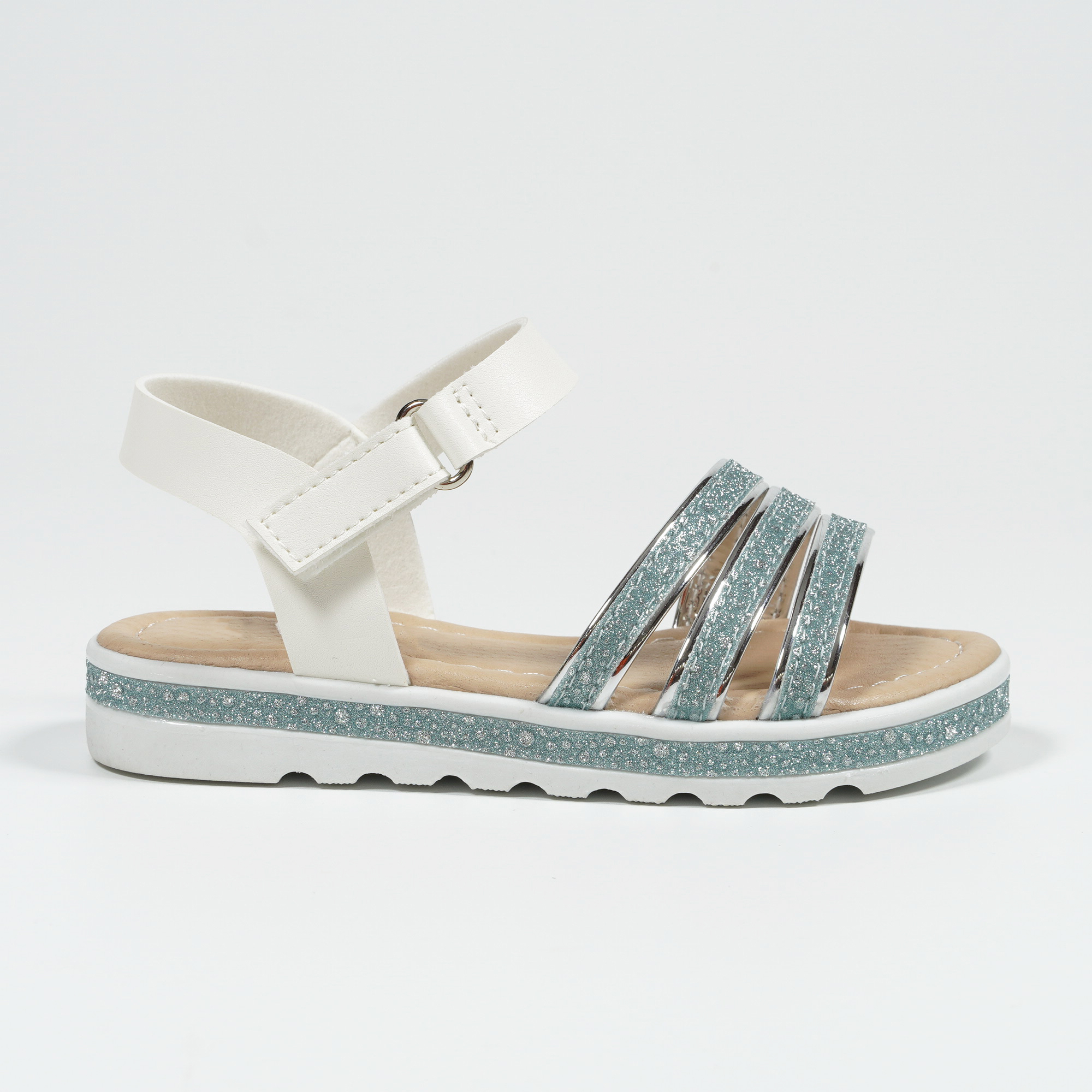 Nikoofly New Wholesale Shiny Sequins Non-slip Beach Slippers Glitter Girls Sandals