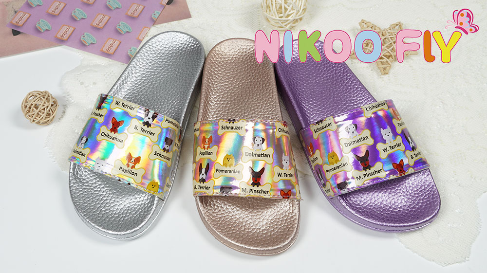 Cute-Puppy-Dog-Print-EVA-Slippers-in-Metallic-Color-NMD8010C-2