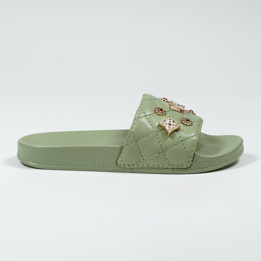 Elegant Sage Green Indoor Non-slip Slippers Most Comfortable Slippers