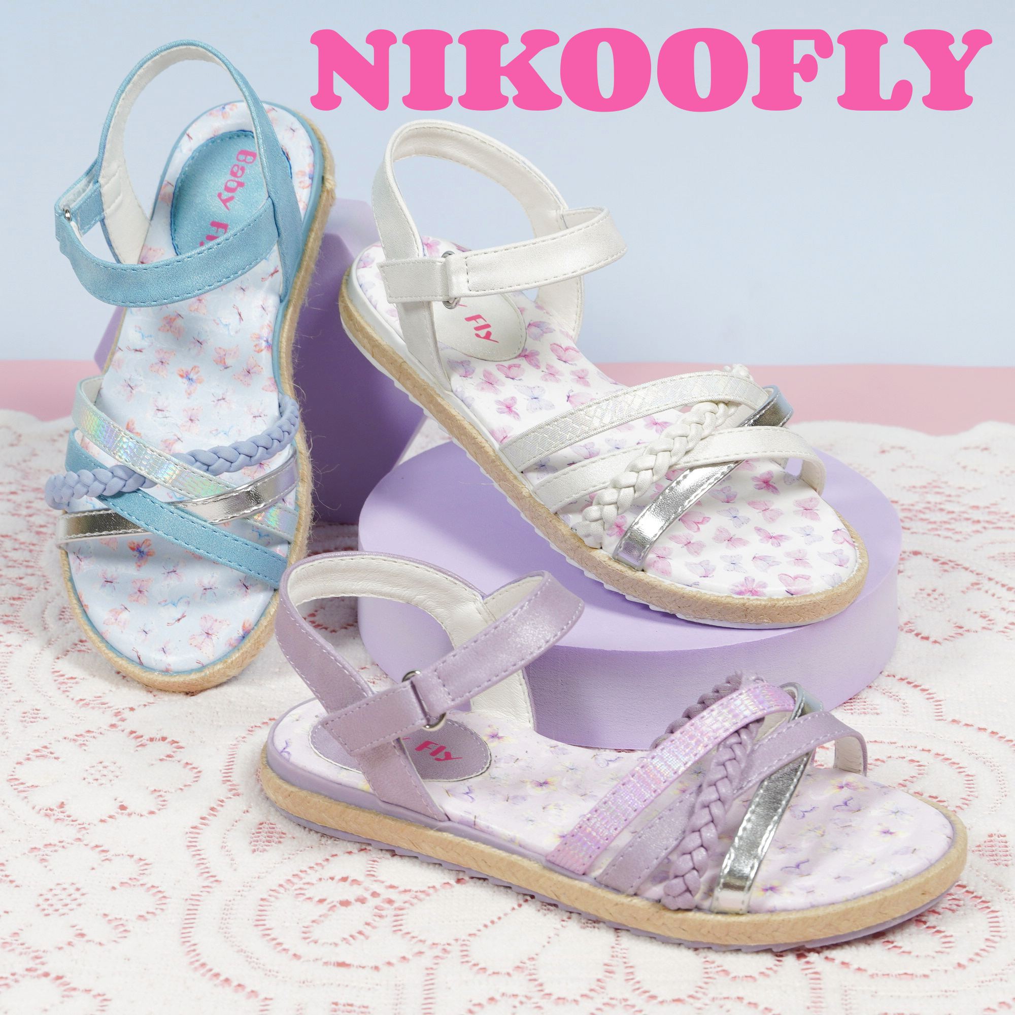 NIKOOFLY-SHANTOU-YIDAXING-New-Arrivals-Girl's-Sweet-Sandals-Good-Quality-Butterfly-Print-Inner-Sandals-YDX0538L-4