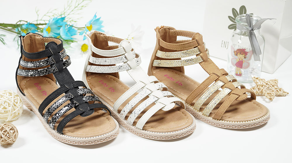 Yidaxing-Toddler-Girls-Gladiator-Sandals-White-Roman-Shoes-YDX9238F-3