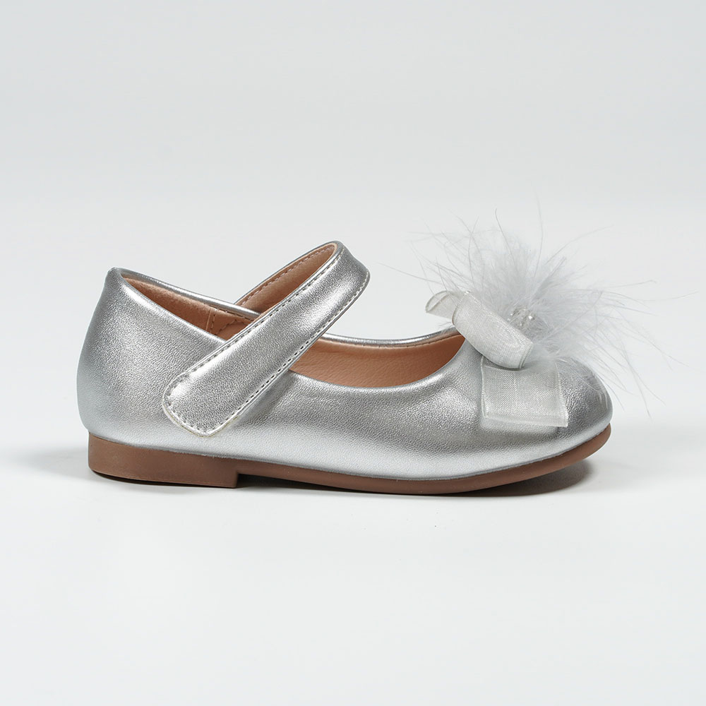 Light Feather and Bow Embellish Women's Ballet Shoes