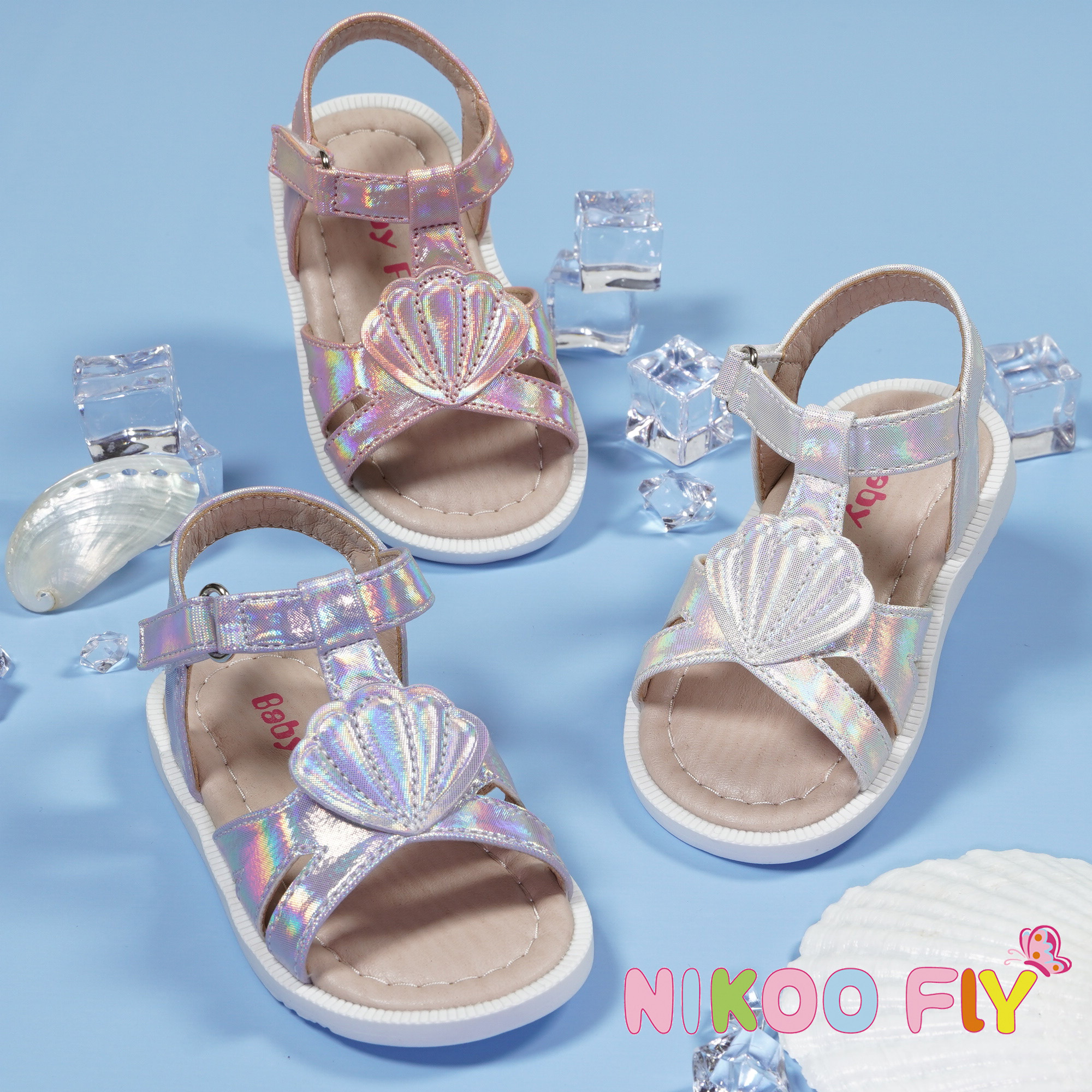 Shell-Sandals-Sandals-in-Holographic-Velcro-Sandal-YDX0526E-4-shantou-yidaxing-nikoofly-shoes