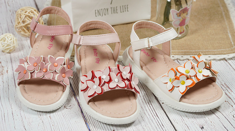 Baby-Girl's-Little-Sandals-With-Flowers-Outdoor-Casual-Wholesale-Sandals-YDX516A-1