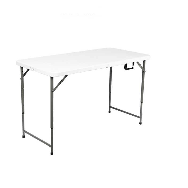 Hot Sale Indoor Outdoor Events Wedding Popular Rectangular White HDPE Plastic Folding Picnic Dining Table
