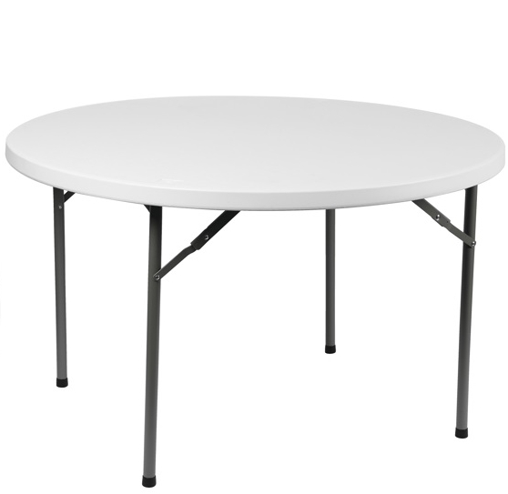 Best Selling Portable Plastic Round White Event Folding Table For Wedding  