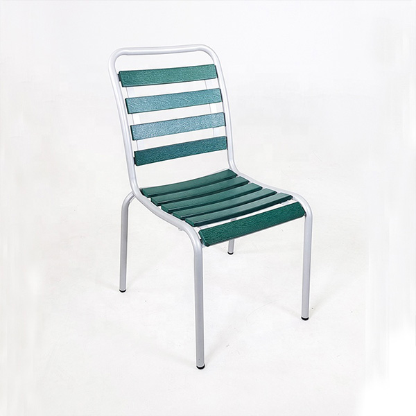 Modern Plastic Wood Patio Dining Chair 