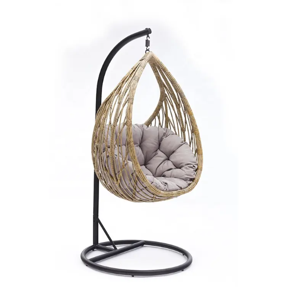 Leisure Metal Garden Swing Egg Chair With Stand