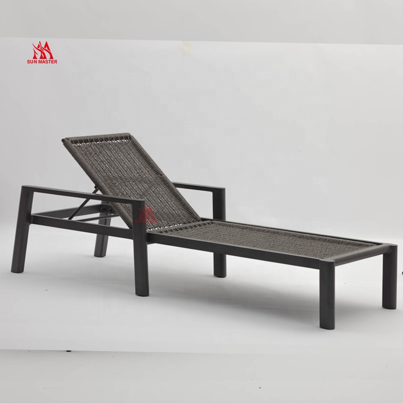 Adjustable Elastic Rope Woven Chaise Sun Lounge