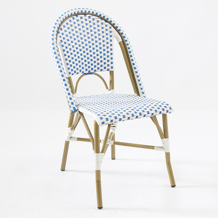 Patio Rattan Wicker Stackable Bistro Chair