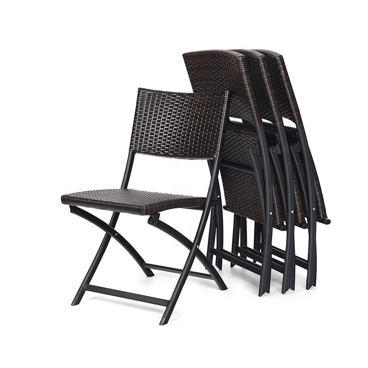 Foldable Rattan Wicker Garden Chair