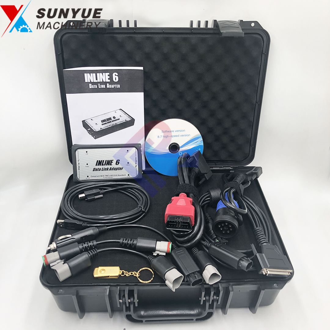 Cummins Inline 6 Data Link Adapter Kit Diagnostic Tool Scanner Device PC200-8 R210-9 R250-9 R260-9S R300-9S R330-9S 4918416 2892092 3165033 