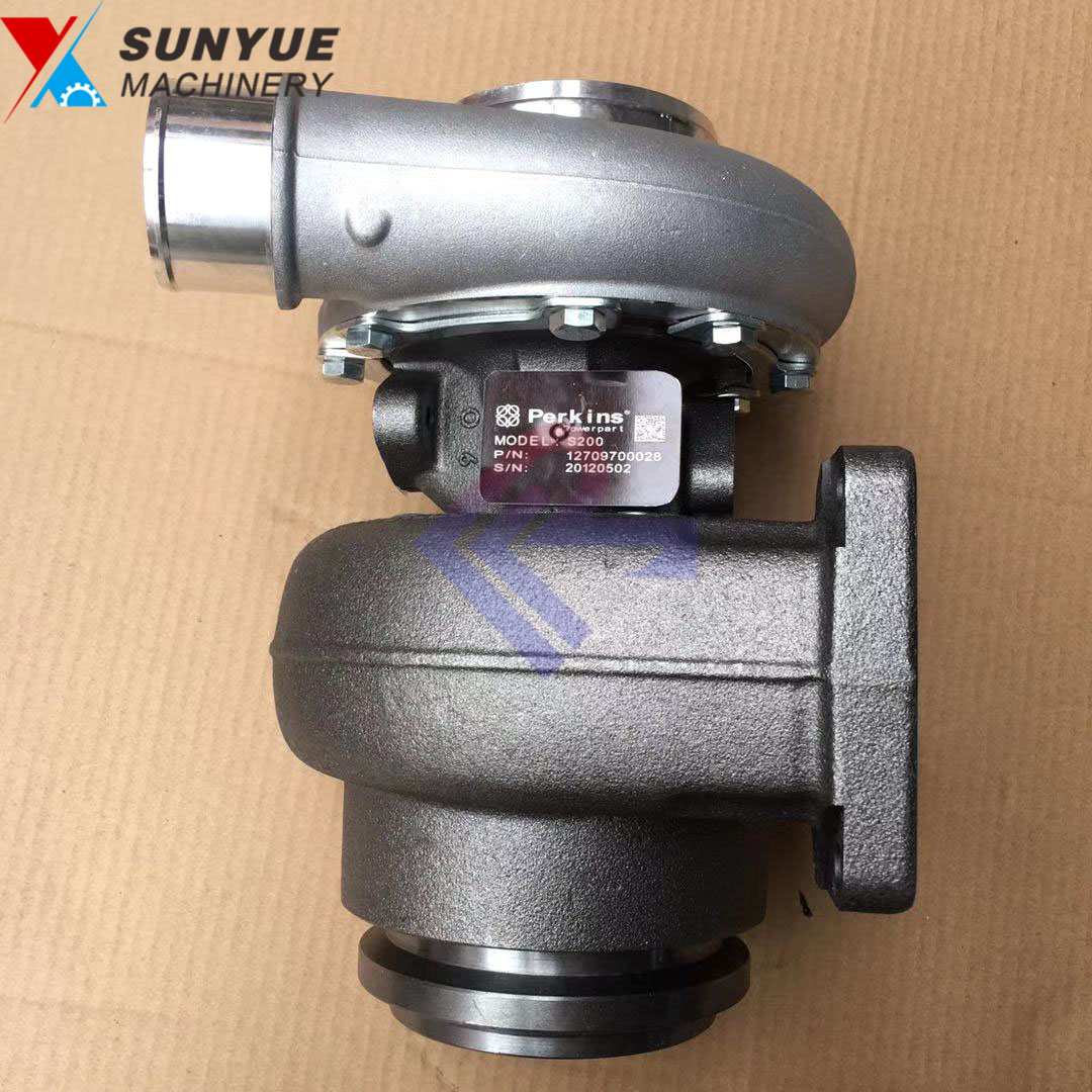 S200 Turbocharger Perkins Engine Turbo For Excavator T418743 12709700028 355-3645 3553645 T416300