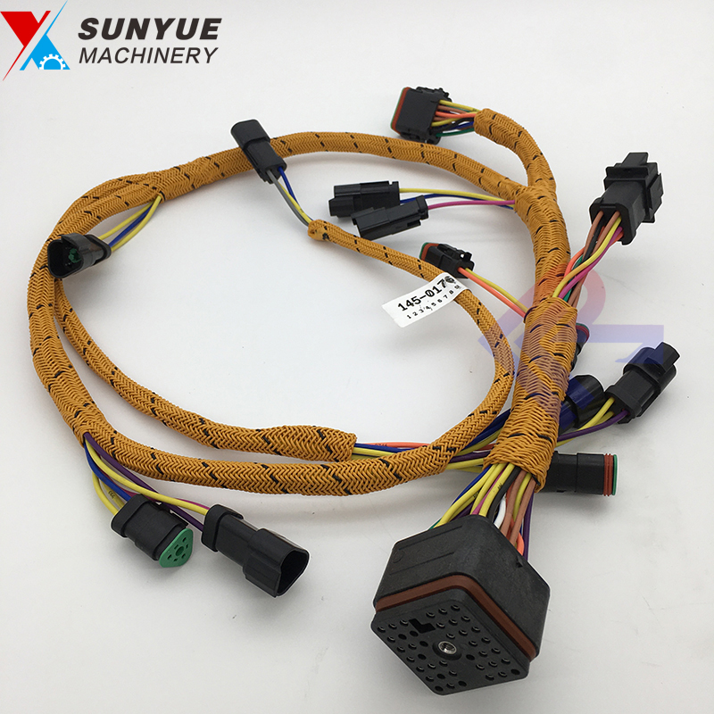 Caterpillar CAT 345B II 3176C Engine Wiring Harness Cable Wire Assembly For Excavator 145-0176 1450176