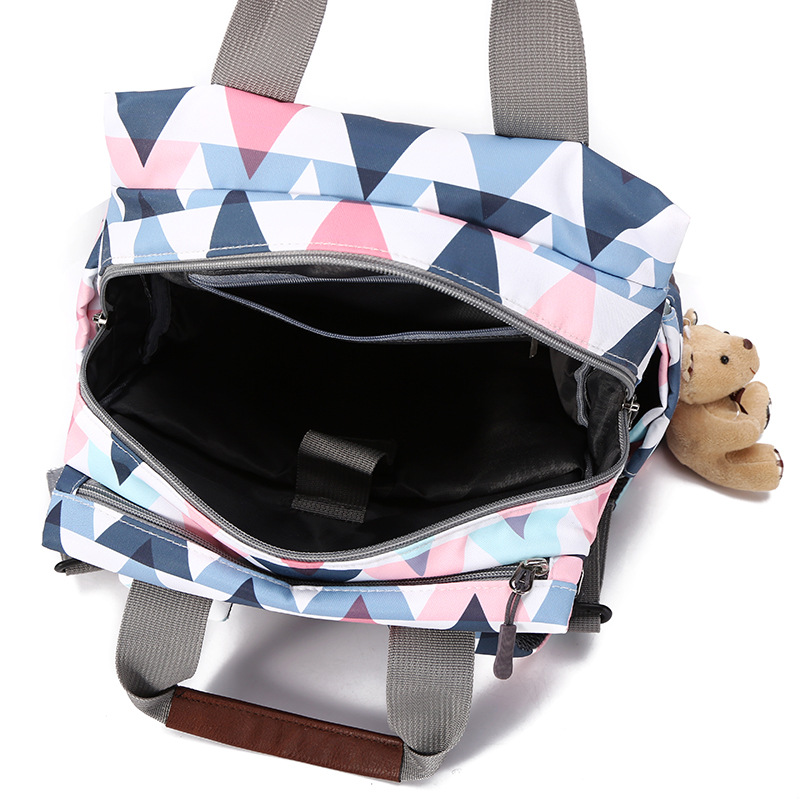 Baby Diaper Bag Set Mummy Maternity Nappy Wholesale Bags Carry Printed Back Pack High Quality Mom Women Backpack