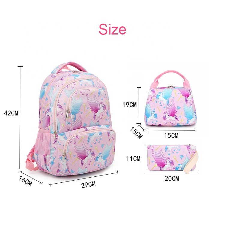 Good Price School Bags Kids Backpack Set High Quality Cute Bag For Children Girls Boys Student Of 3pcs