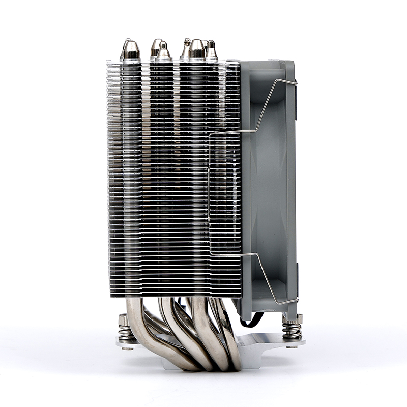 Five Nickel-Plated Heat Pipes CPU Air Cooler Cooling PC Fan