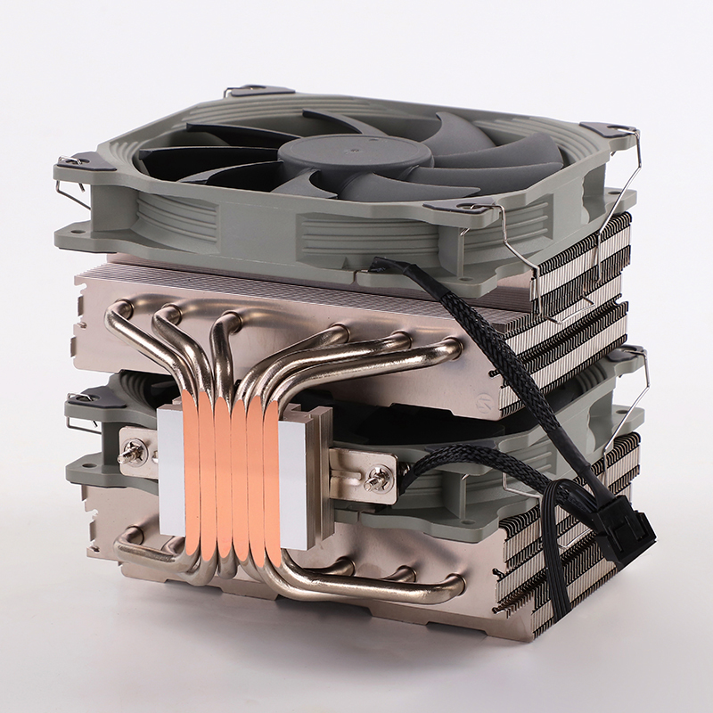 Six Copper Two Towers and Two Fans Antigravity CPU Cooler CPU 