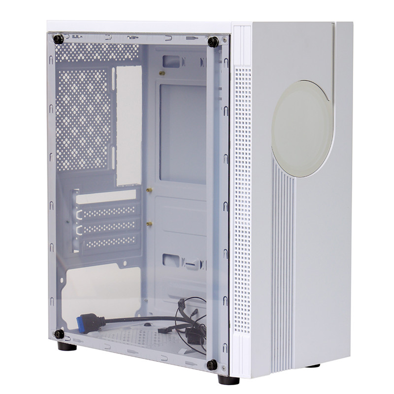 Hy-049W White ATM Computer Case Desktop PC Case