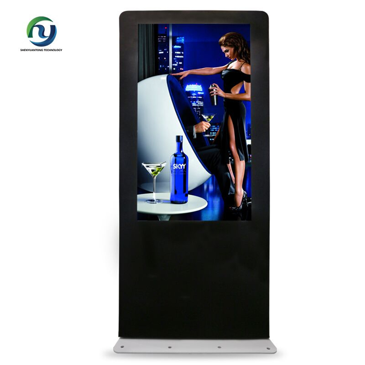 Lcd Touch Screen Kiosk Floor Stands portable Digital Signage Player For Mall