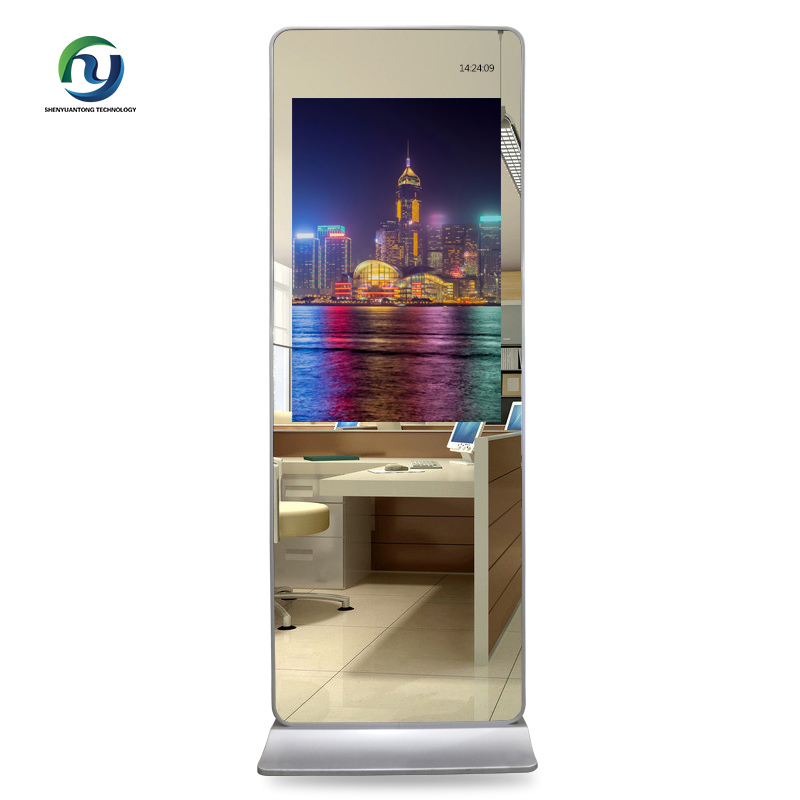47&#39;&#39; Popular floor standing Android digital signage advertising magic mirror
