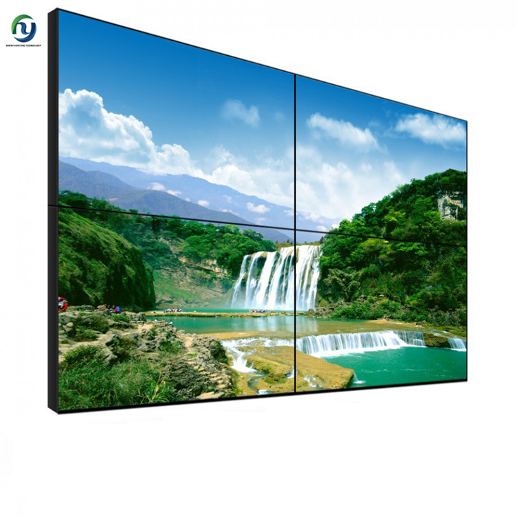 High Bright 55 Inch 3.5mm Video Wall Mount Lcd Board Advertising Display
