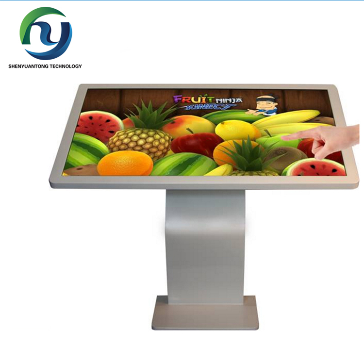 Portable Digital Signage 55 Inch Totem Ad  LCD Player For Restaurant Mall Hotel