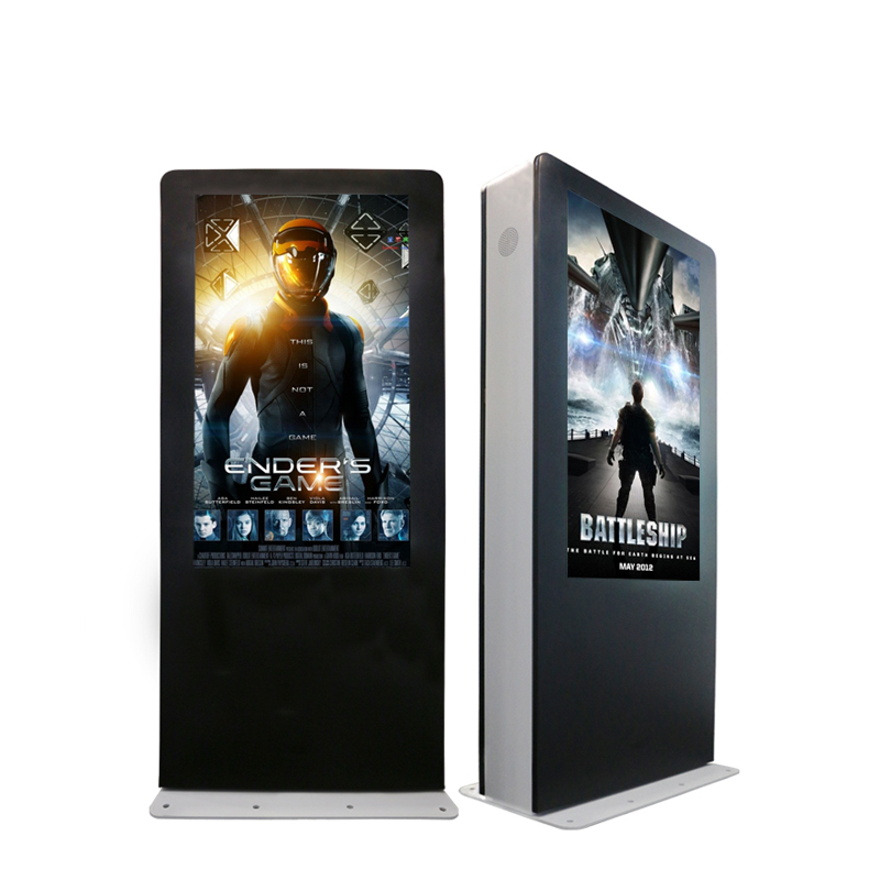 Outdoor floor standing high brightness lcd sunlight readable digital signage , monitor