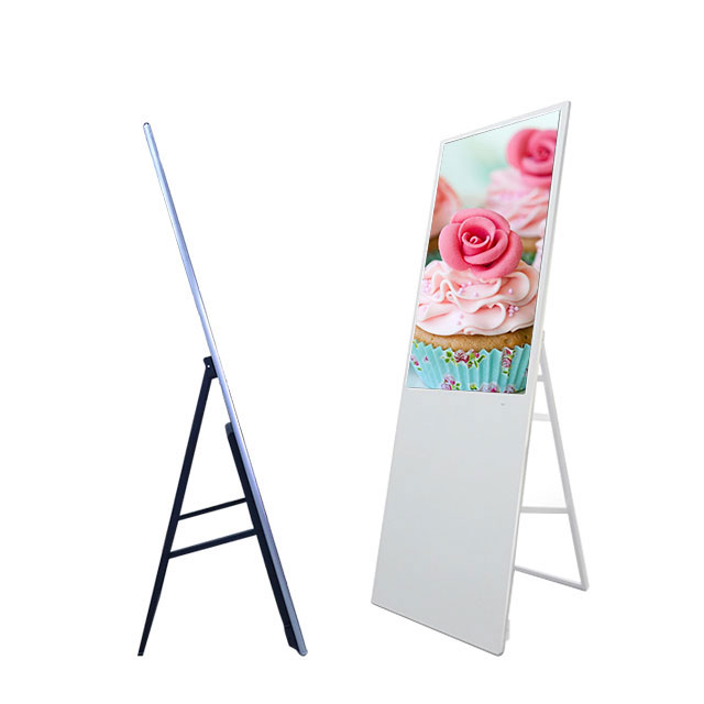 43 inch ultra-thin and portable floor stand digital signage